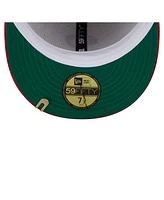 New Era Men's Cream/Red Philadelphia Phillies Two-Tone Corduroy 59FIFTY Fitted Hat