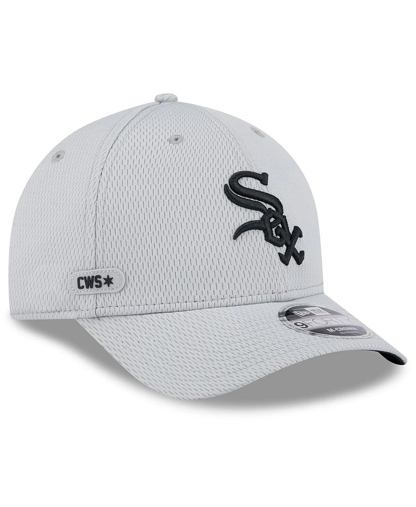New Era Men's Gray Chicago White Sox 2025 Mlb Clubhouse 9FORTY M-Crown Adjustable Hat