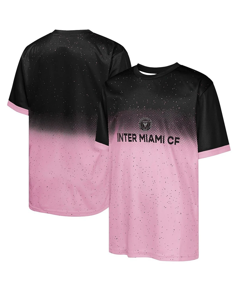 Outerstuff Big Boys and Girls Black Inter Miami Cf Stalwart Defender T-Shirt