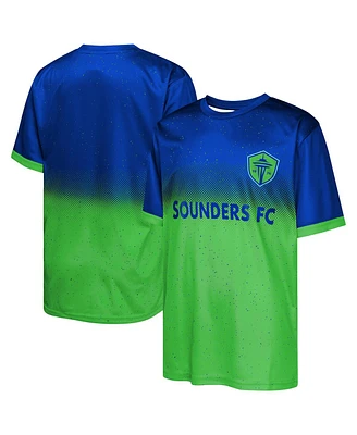 Outerstuff Big Boys and Girls Blue Seattle Sounders Fc Stalwart Defender T-Shirt