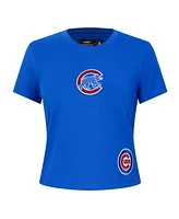Pro Standard Women's Royal Chicago Cubs Game Day Classics Baby Doll Cropped T-Shirt