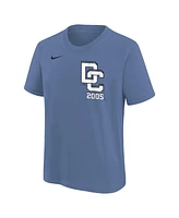 Nike Big Boys and Girls Blue Washington Nationals 2025 City Connect Wordmark T-Shirt