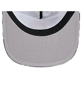 New Era Men's Black Pittsburgh Pirates Adventure Pattern Golfer Trucker Snapback Hat