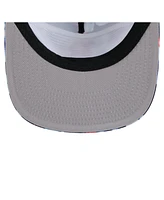 New Era Men's Navy Boston Red Sox Adventure Pattern Golfer Trucker Snapback Hat