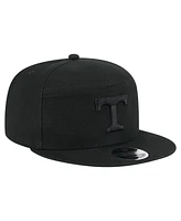 New Era Men's Black Tennessee Volunteers Adventure Canvas Split Panel 9FIFTY Snapback Hat