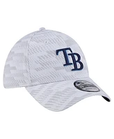 New Era Men's White Tampa Bay Rays Graded 39THIRTY Flex Hat