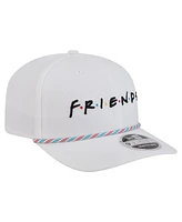 New Era Men's White Friends Rope 9SEVENTY Stretch-Snap Adjustable Hat