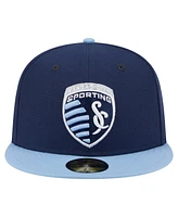 New Era Men's Navy Sporting Kansas City 2025 Kickoff 59FIFTY Fitted Hat
