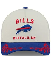 New Era Men's Cream/Royal Buffalo Bills 2025 Nfl Draft 9FORTY A-Frame M-Crown Adjustable Hat