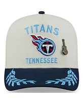 New Era Men's Cream/Navy Tennessee Titans 2025 Nfl Draft A-Frame 59FIFTY Fitted Hat