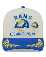 New Era Men's Cream/Royal Los Angeles Rams 2025 Nfl Draft A-Frame 59FIFTY Fitted Hat