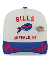 New Era Men's Cream/Royal Buffalo Bills 2025 Nfl Draft A-Frame 59FIFTY Fitted Hat