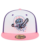 New Era Men's White/Purple Jersey Shore BlueClaws Copa de la Diversion 59FIFTY Fitted Hat