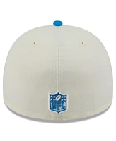 New Era Men's Cream/Blue Detroit Lions 2025 Nfl Draft A-Frame 59FIFTY Fitted Hat