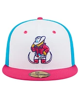 New Era Men's White Amarillo Sod Poodles Copa de la Diversion 59FIFTY Fitted Hat