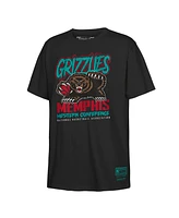 Mitchell & Ness Big Boys and Girls Black Memphis Grizzlies Retro Mascot Script T-Shirt