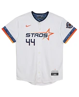 Nike Preschool Yordan Alvarez White Houston Astros 2025 City Connect Limited Player Jersey