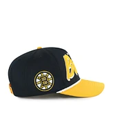 '47 Brand Men's Black/Gold Boston Bruins Dropshadow Rope Hitch Adjustable Hat