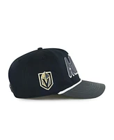 '47 Brand Men's Black/Charcoal Vegas Golden Knights Dropshadow Rope Hitch Adjustable Hat