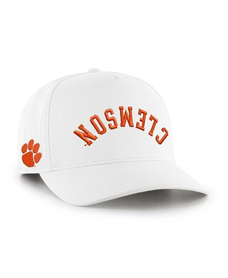 '47 Brand Men's White Clemson Tigers Flip Script Hitch Adjustable Hat