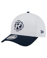 New Era Men's White/Navy New England Revolution 2025 Jersey Hook 9FORTY M-Crown Adjustable Hat