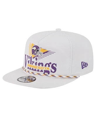 New Era Men's White Minnesota Vikings Collide Golfer Snapback Hat