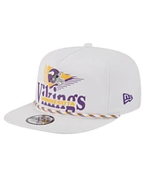 New Era Men's White Minnesota Vikings Collide Golfer Snapback Hat