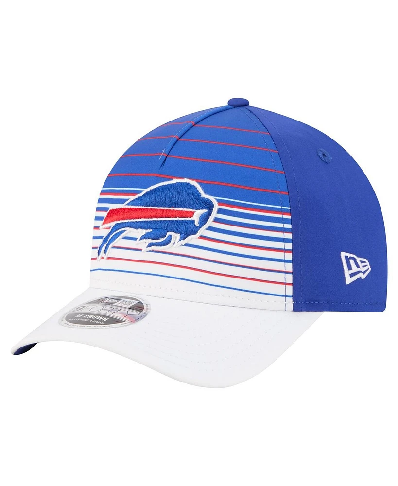 New Era Men's White/Royal Buffalo Bills Adventure Gradient 9FORTY M-Crown A-Frame Adjustable Hat