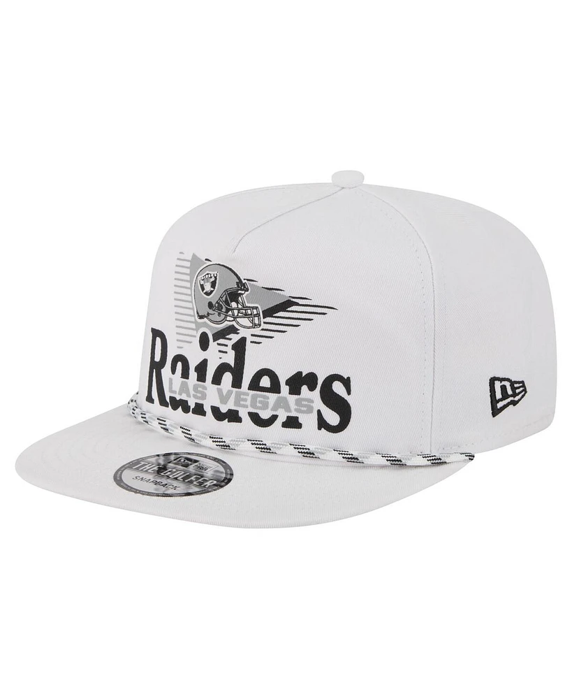 New Era Men's White Las Vegas Raiders Collide Golfer Snapback Hat