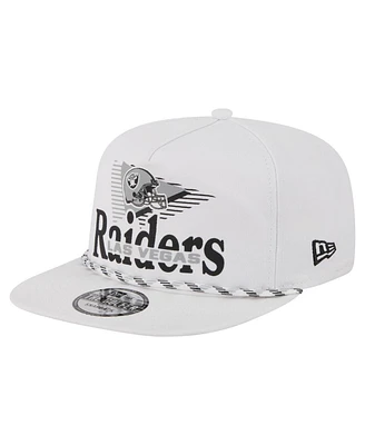 New Era Men's White Las Vegas Raiders Collide Golfer Snapback Hat