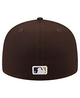 New Era Men's Brown San Diego Padres Yarn Stitch 59FIFTY Fitted Hat