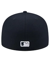 New Era Men's Navy Detroit Tigers Yarn Stitch 59FIFTY Fitted Hat