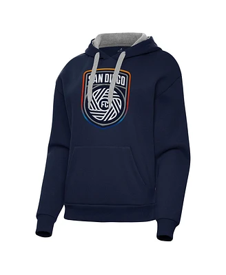 Antigua Women's Navy San Diego Fc Victory Pullover Hoodie