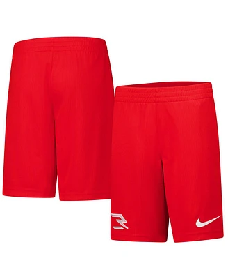 Nike 3BRAND by Russell Wilson Big Boys and Girls Red Badge Shorts