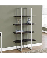 Metal 4-Tier Bookshelf – Open Shelving Unit for Home or Office