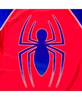 Spider-Man Toddler Boys Upf 50+ Rash Guard and Swim Trunks Outfit Set