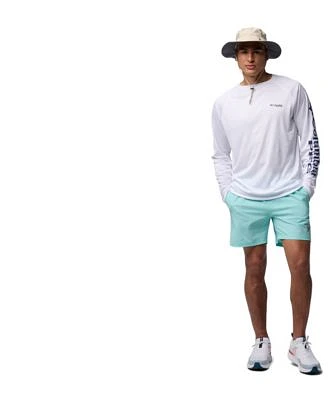 Columbia Mens Terminal Tackle Long Sleeve Shirt With Pfg Rambler Short Bora Bora Booney Hat