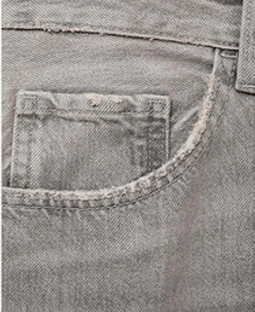 Mango Women's High Waist Straight Jeans