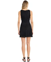 The Good Journey Women's Crochet Empire-Waist Mini Dress