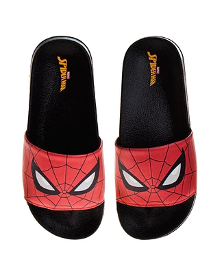 Spider-Man Little and Big Boys Slip On Flat Slides