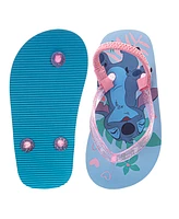 Disney Toddler Girls Stitch and Angel Dual Sizes Flip Flop Slippers