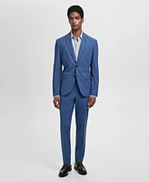 Mango Men's Stretch Fabric Super Slim-Fit Suit Pants