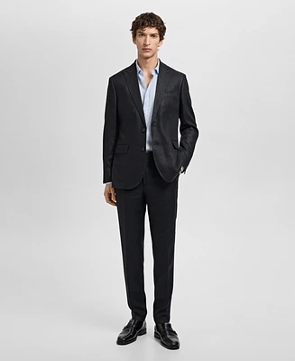 Mango Men's Linen Slim-Fit Amalfi Suit Blazer