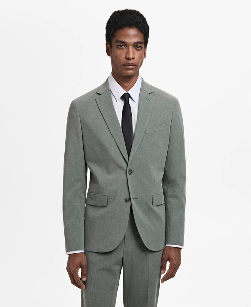 Mango Men's Stretch Fabric Super Slim-Fit Suit Blazer
