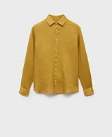 Mango Men's Regular-Fit Linen Shirt