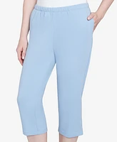 Ruby Rd. Petite Elastic Waist Pull-On French Terry Capri Pants