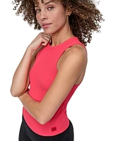 Dkny Sport Women's Hudson Ribbed High-Neck Tank Top