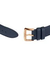 Rado Unisex Swiss Automatic Florence Blue Leather Strap Watch 39mm