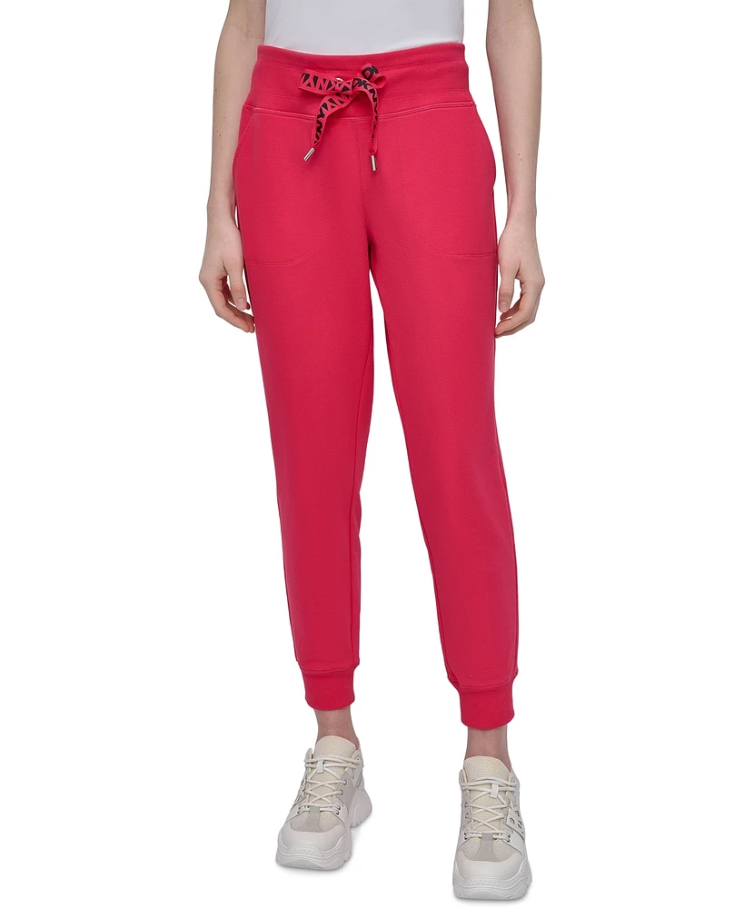 Dkny Sport Women's Logo-Drawstring High-Rise Joggers