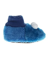 Sesame Street Toddler Girls and Boys Curious Elmo Dual Sizes Slippers